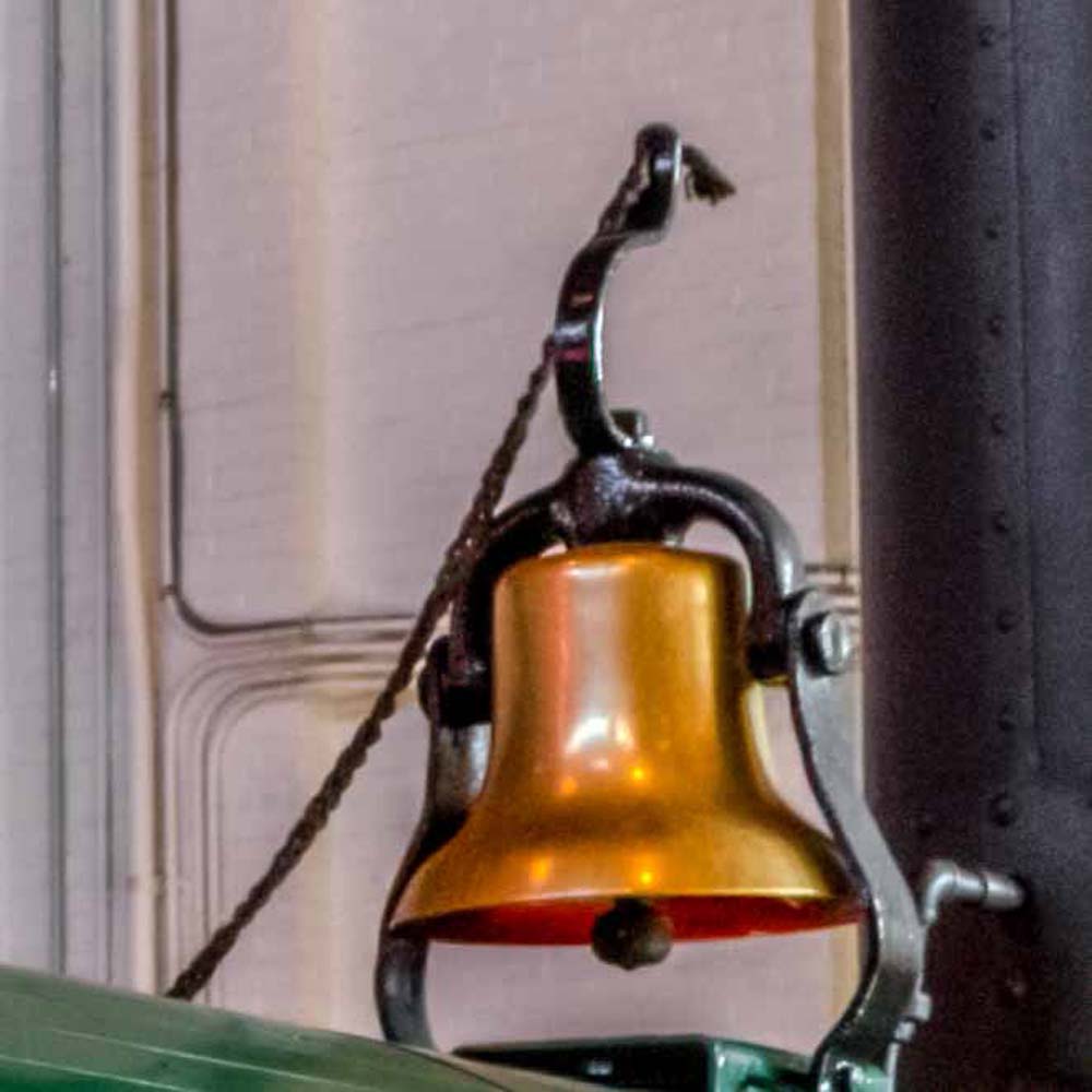 Close-up of the bell on the Lafayette