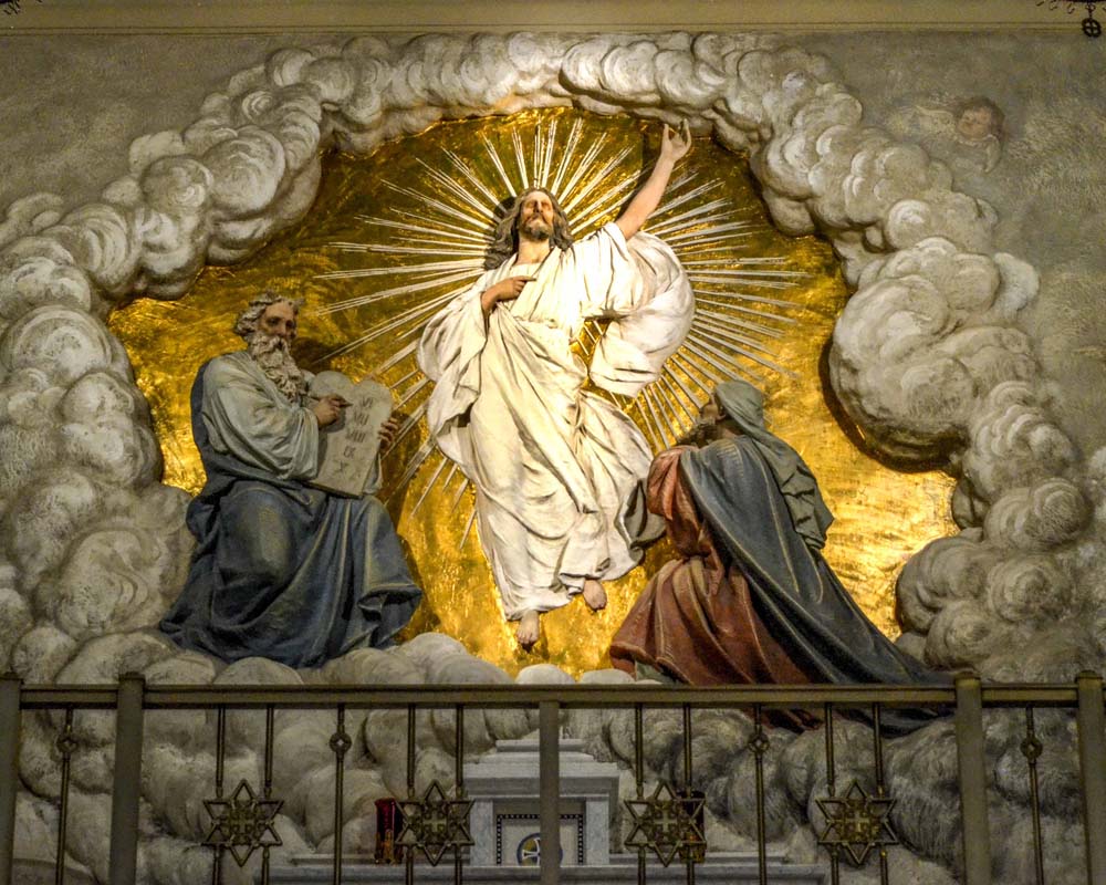 Mural showing the Ascension of Christ