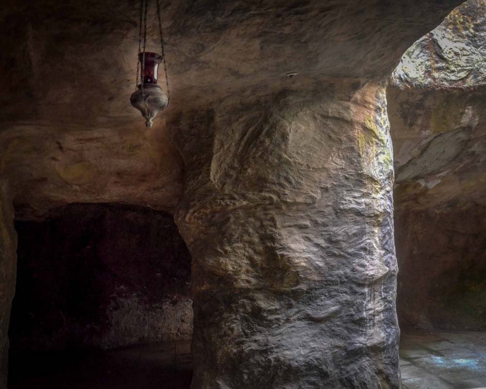 Inside the Grotto of Gethsemane